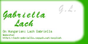 gabriella lach business card